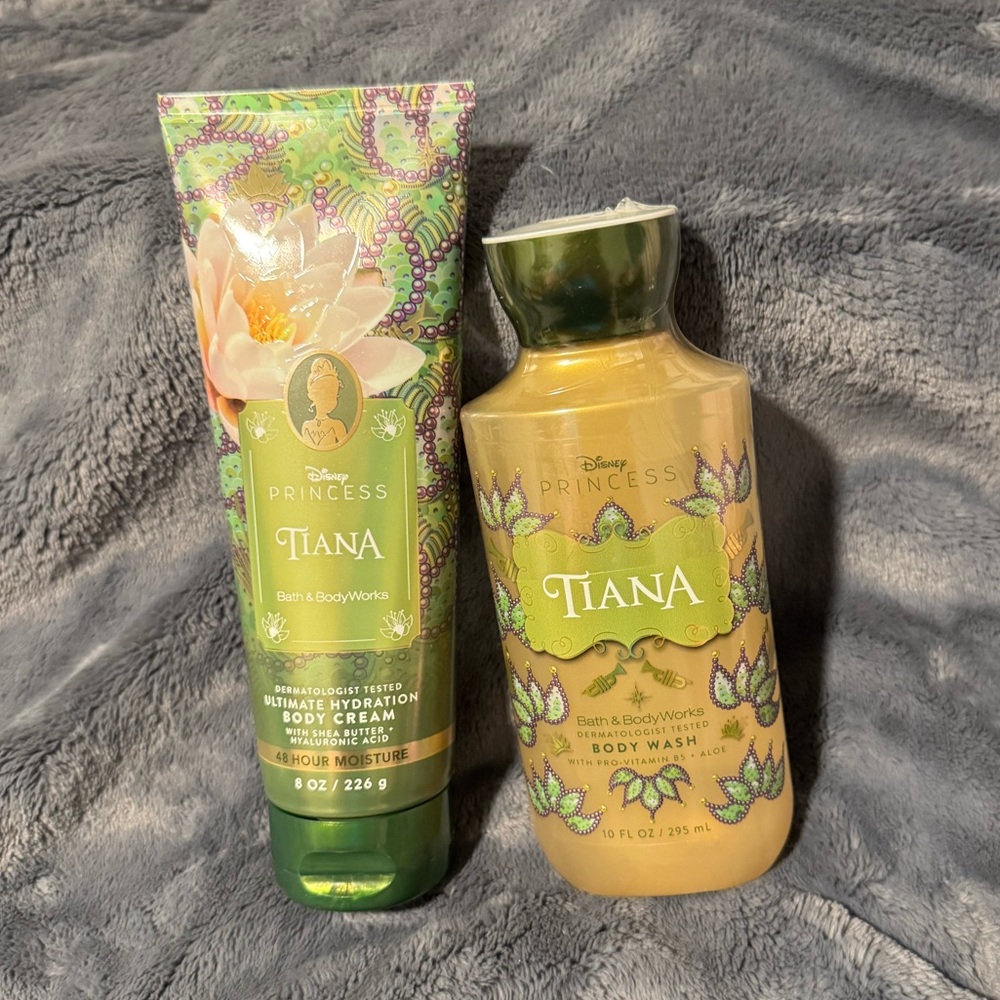 Bath and Bodyworks Tiana Body Wash and Cream Set